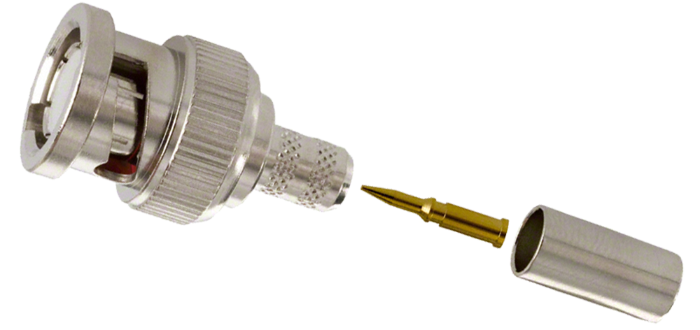 BNC Crimp Connector 3 Piece