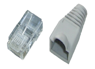 RJ45 WITH GREY BOOT