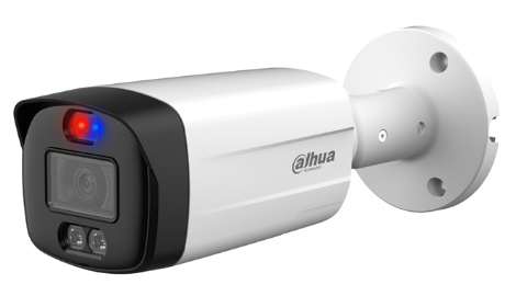 DAHUA CYLINDRICAL 5MP 3.6MM (89°) LENS 40M LED (Smart Dual Light; Active Deterrence) - DH-HAC-ME1509TH-A-PV